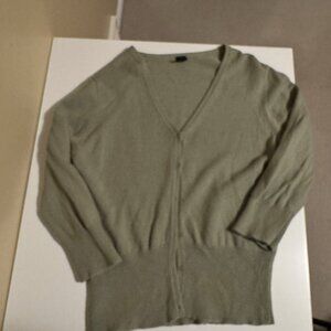 GAP Olive Green Cardigan Size Large
